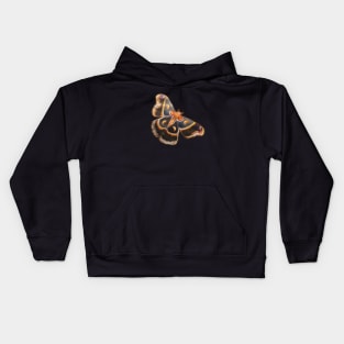 Cecropia Moth Kids Hoodie